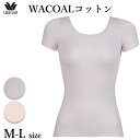 ワコール Wacoal 【天綿】Tシャツインナー WACOALコットン 2分袖 M・Lサイズ フリーカッティング メール便3点まで ギフト CLC249 【EV...