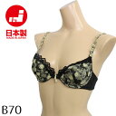 15時までの注文で当日出荷(休業日除く) 在庫処分 HIMICO B70 3/4カップブラ 日本製 ヒミコフラワーレースブラ 【S】【SSS】
