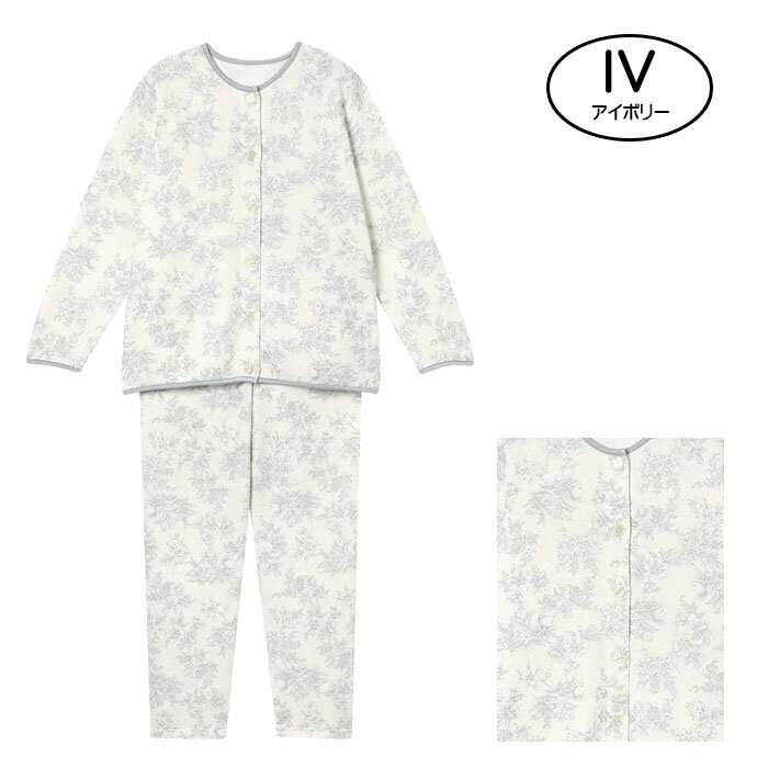 Wacoal  ワコ一ル  ミントン  パジャマ ゜ 長袖 パ−プリル 花柄 Wacoal ワコ一ル ミントン パジャマ ゜ 長袖 パ−プリル 花柄