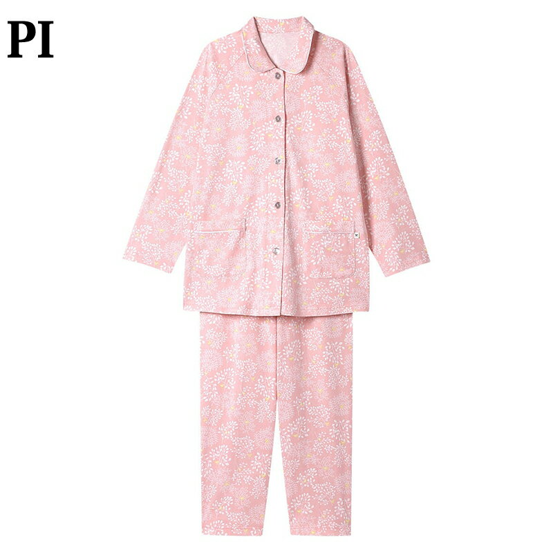 ワコール　パジャマ　綿100% 軽やか天竺　長袖長ズボン　花柄　Lサイズ　ピンク 楽天市場】ワコール（サイズ（S/M/L）S）（パジャマ｜ナイト