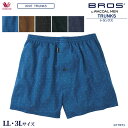 ワコールWacoal メンズ ブロス BROS トランクス (LL・3L) ニットトランクス 環境配慮 前開き メール便2点まで プレゼント 父の日 ギフト G...
