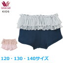 ワコール Wacoalキッズ 女児ショーツ (120サイズ 130サイズ 140サイズ) 女の子 WACOAL Premium 【身生地綿100】 メール便3点まで CAX146 【EV】【F】