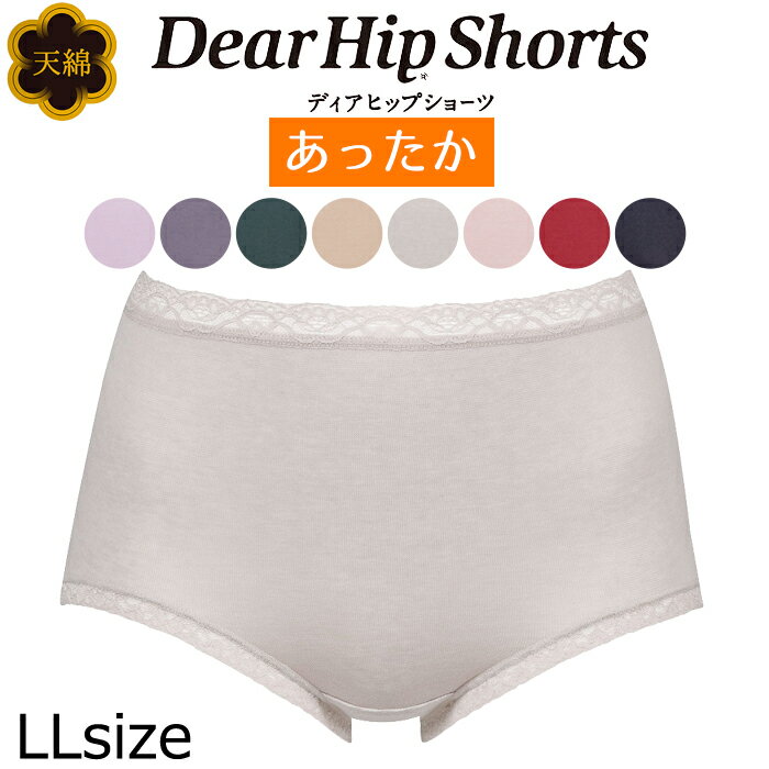 ラッピング可 【P】ネコポス可 ワコール Wacoal [PPC313] サイズLL ディアヒップショーツ Dear HIP Shorts スタンダード丈 ショーツ はき込み深め 天綿ネコポス5点まで 母の日{01}