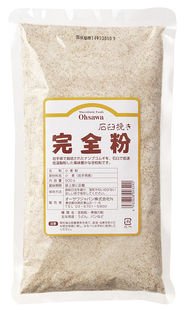 オーサワ 石臼挽き完全粉 (全粒粉) 500g×12個　　　　　　　　　　　JAN:4932828003290