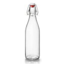 Bormioli Rocco Rocco Bormioli Jar with Cork Bottle 0.5 Litres, Glass, Transparent, 6.5 x 6.5 x 10.5 cm
