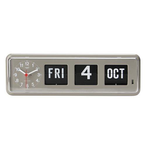 トゥエンコ カレンダークロック グレー TWEMCO CALENDAR CLOCK BQ-38