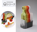 野菜調理器 Qシリーズ Aセット 21012 大根おろし・薄切り・千六本・細千切り・プロテクター・受け器・スタンドの7点セット 調理 スライサー キッチン