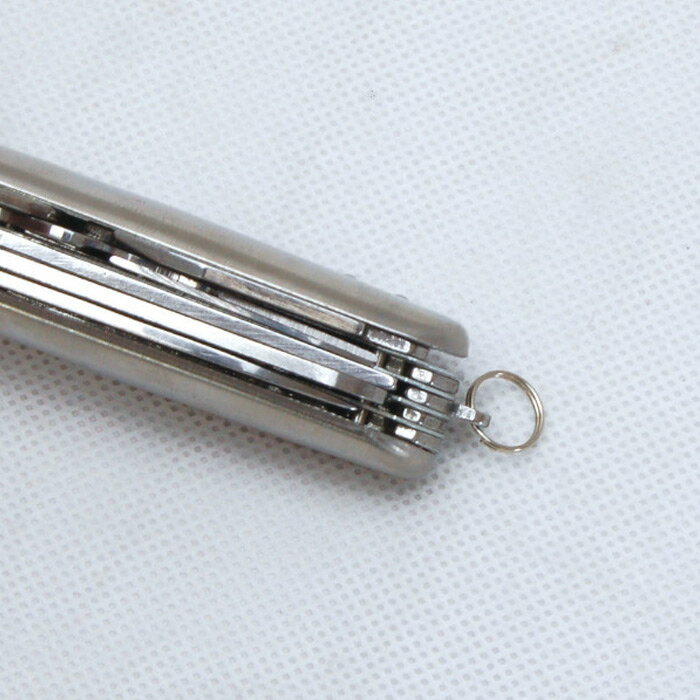 14徳ツールナイフ ドライバー 缶切り はさみ のこぎり 栓抜き コンパクトでサビにくいオールステンレス使用! 缶切りがコレ1つで出来る! ゆうパケット 送料無料通販格安セール情報 楽天 通販