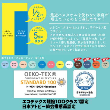 （お試し価格）バスタオル 卒業宣言 約33×100cm 日本製 おぼろタオル 日本アトピー協会推薦品 ロングフェイスタオル ミニバスタオル 吸水力約5倍 定形外郵便 送料無料 一家族様（同住所）1枚まで