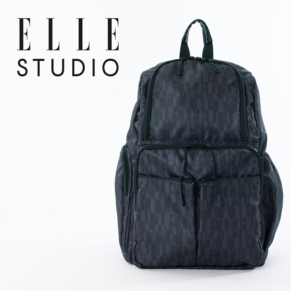 スーパーSALE10%OFF マザーズリュック マザーズバッグ ELLE モノグラム 自立式 27L リュック トート 大軽量 保育園 ママバッグ マザーズバッ...