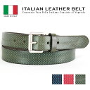 イタリアンレザーベルト メンズ ベルト 送料無料 本革 牛革 ブランド パンチング加工 レザー ベルト ビジネス フォーマル イタリア製 イタリアン GAPO ...