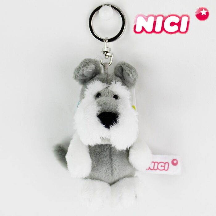 nici キーホルダー シュナウザー ニキ キーホルダー バッグチャーム ブランド nici キーリング ニキ キーリング スクールバッグ バッグアクセサリー 中学生 高校生 大学生 ぬいぐるみ おしゃれ 可愛い かわいい 人気 動物 マスコット アニマル ギフト プレゼント ペア お揃い