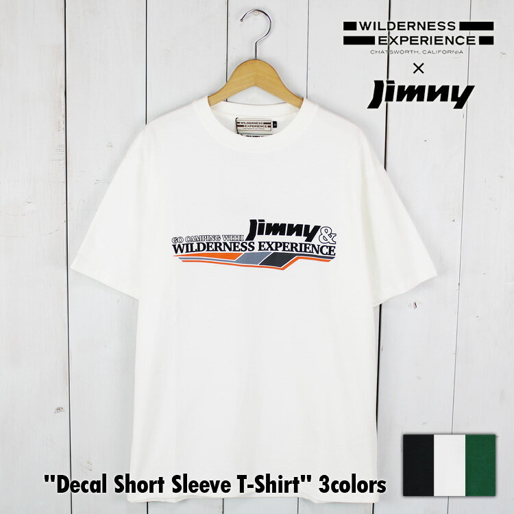 ジムニー Tシャツ JA11 ウィルダネスエクスペリエンス ジムニー tシャツ メンズ 半袖Tシャツ メンズ SUZUKI スズキ JIMNY ジムニー コラボTシャツ 半T カットソー クルーネック Tシャツ 半袖 綿100% ジムニーステッカー Tシャツ トップス アウトドア キャンプ フェス 夏 服装