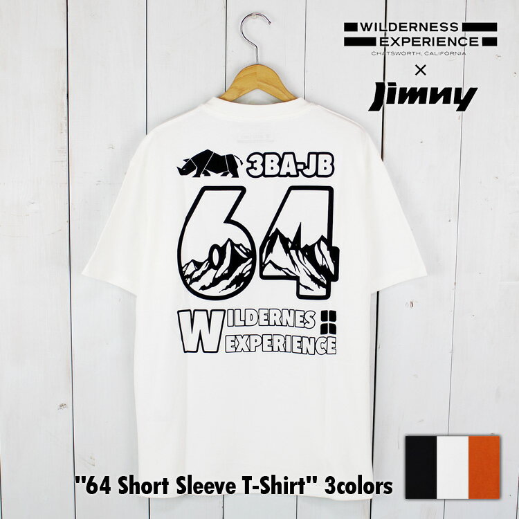 ウィルダネスエクスペリエンス ジムニー tシャツ メンズ 半袖Tシャツ メンズ SUZUKI スズキ JIMNY ジムニー コラボTシャツ カットソー クルーネック Tシャツ 半袖 綿100% ジムニーステッカー ユニセックス トップス アウトドア キャンプ フェス