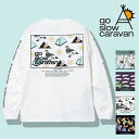 ゴースローキャラバン tシャツ メンズ 猫 ウーパールーパー 長袖Tシャツ メンズ go slow caravan カットソー クルーネック Tシャツ 長袖 綿 コットン スクエア バックプリント ロングスリーブ プリントT レディース 男女兼用 トップス アウトドア バレンタイン プレゼント