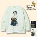 あす楽 ゴースローキャラバン tシャツ メンズ 白猫 黒猫 長袖Tシャツ メンズ go slow caravan カットソー クルーネック Tシャツ 長袖 野営猫 Wフェイス天竺 ロングスリーブ ネコ ねこ 猫 プリントT レディース 男女兼用 ユニセックス トアウトドア バレンタイン プレゼント