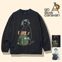 Tシャツ レディース メンズ ネコ ねこ 猫 白猫 黒猫 プリント 長袖Tシャツ go slow caravan カットソー クルーネック Tシャツ 長袖 ダブルフェイス天竺 ゴースローキャラバン 野営猫 キャンパー猫 ロングスリーブ 長袖 Tシャツ メンズ 男女兼用 ユニセックス プレゼント