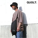 クオルト 6部袖 ニットソー メンズ Tシャツ QUOLT クルーネック ワイド Tシャツ 6部袖Tシャツ ボーダー ユニセックス 男女兼用 トップス BERLIN KNITSEW BROWN-BEIGE ブラウンベージュ 通勤 通学 旅行 フェス 服装 プレゼント