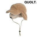QUOLT ボア生地 耳当て付き キャップ クオルト 耳当て付きキャップ メンズ ユニセックス 男女兼用 カジュアル 帽子 BOA-FLAP CAP BEIGE ベージュ アウトドア キャンプ フェス