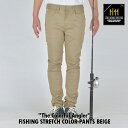 The Colorful Angler The Backwater バックウォーター FISHING STRETCH COLOR PANTS BEIGE BW-104VMC フィッシング ストレッチパンツ ベージュ 岡山産 撥水加工 ストレッチ タックルケース プライヤー ランディンググリップ 釣り ジーンズ デニム 日本製