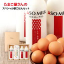 送料無料 たまご屋さんのギフト スペシャル朝ごはんセット もみじたまご10個入×1　ASO MILK800ml×1　ASO MILKのむヨーグルト800ml×2　　ギフト　母の日