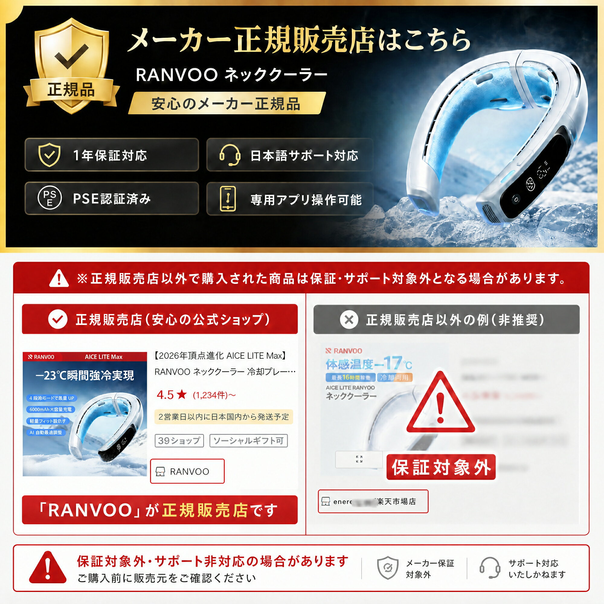 【2026年頂点進化 AICE LITE Max】RANVOO ネッククーラー 冷却プレート 首掛け扇風機 アイスネック 上下強風 アプリ操作 6000mAh大容量バッテリー AI電力管理 急速充電 冬夏兼用 携帯扇風機 ネックファン 暑さ対策グッズ 熱中症対策 ゴルフ アウトドア 通勤　スポーツ