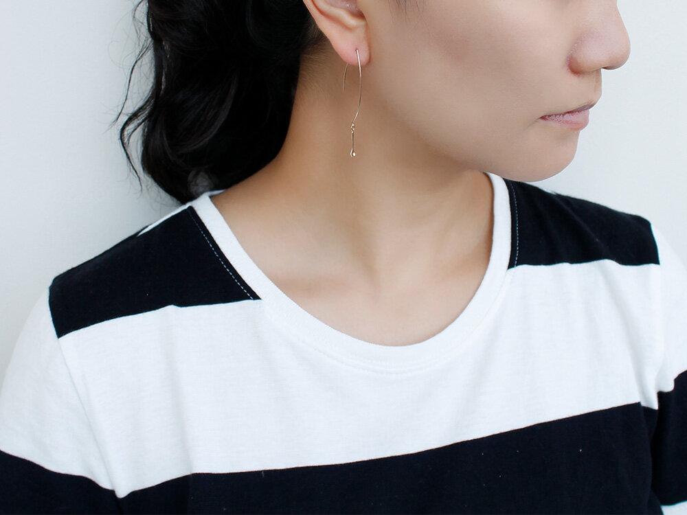 K18 カトラリー フック ピアス 食いしん坊なピアス。 K18ゴールド アメリカンピアス 18k 18金 地金 pierce レディース スプーン フォーク 食器 K18ピアス プレゼント 女性 ギフト プラチナ可 金属アレルギー ラパポート