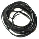 本皮(豚皮) スエード 平紐 幅:3mm 3m ブラック【メール便対応可】