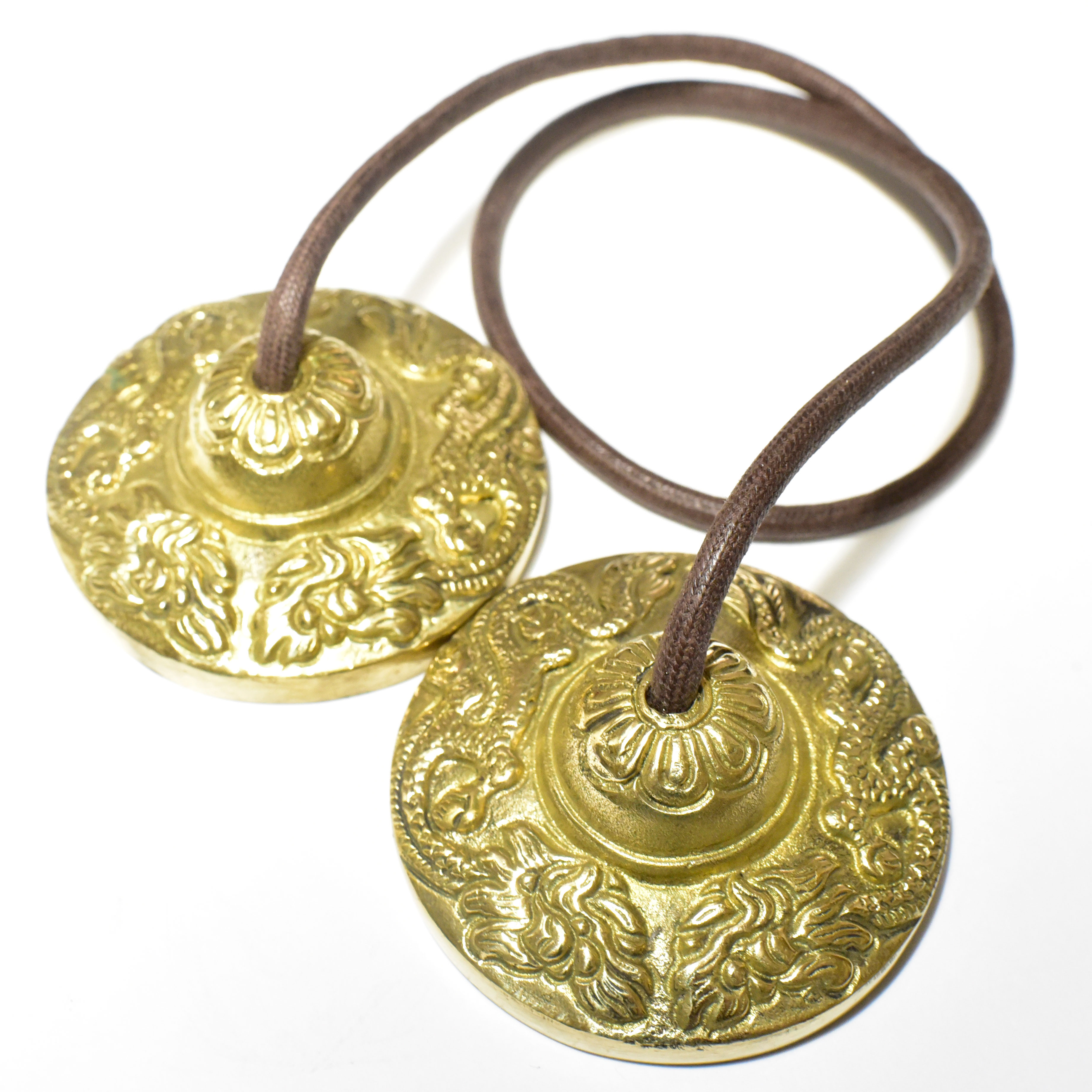 【お試し】【量産型】チベット密教 ティンシャ（チベタンベル） 龍（ドラゴン） 3...
