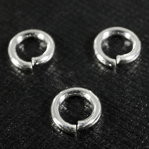 Rakuten - 【バリシルバーパーツ】丸カン（Cカン）切り込みあり 直径7．2mm 3個セット インドネシア バリ島 パーツ 卸価格【メール便対応可】