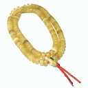 チベット密教 水牛の角 彫刻 ビーズ ネックレス マラ(数珠) 108粒 ビーズ直径:8.5mm ナチュラルカラー【メール便対応可】