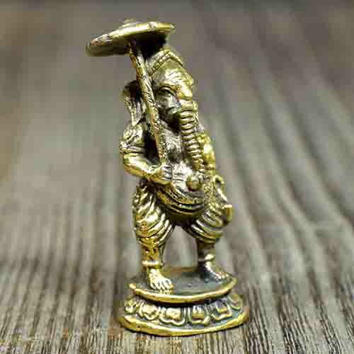 インドの神様 ガネーシャ 置物 ミニ 夢をかなえるゾウ インド神話 ヒンドゥー教 神々 象頭財神【メール便対応可】