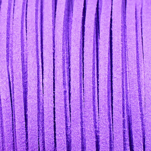 スエード合皮（平紐）1m パープル【メール便対応可】￢