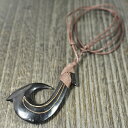 マオリ族 水牛角 カービング(彫刻) ペンダント フック(HOOK)【メール便対応可】