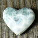 【一点物】ドミニカ共和国産 ラリマー ハート ビーズ 6.5g 天然石【送料無料】¬