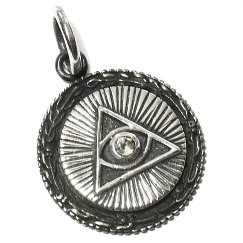 乐天商城 - 【goodvibrations】プロビデンスの目 ミスティッククォーツシルバー ペンダントトップ フリーメイソン Freemason グッドバイブレーション【送料無料♪】