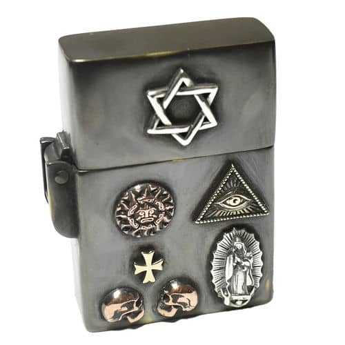 【goodvibrations】世界のシンボル 六芒星（ダビデの星） プロビデンスの目 グアダルーペの聖母 アンティーク ライター ソロモンの印 フリーメイソン グッドバイブレーション【送料無料】