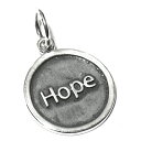 【バリシルバーパーツ】英語 HOPE(希望) スターリングシルバー チャーム いぶし加工 ペンダント インドネシア バリ島 パーツ 卸価格【メール便対応可】