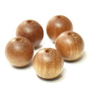 インド産 白檀(サンダルウッド)ビーズ 10mm 5粒 素材販売|ビャクダン sandal wood india beads