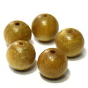 インド マイソール産 白檀（サンダルウッド）ビーズ 8mm 5粒 素材販売｜老山白檀 ビャクダン sandal wood india beads