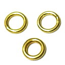 バリ島 シルバーパーツ 伝統模様 24kメッキ(ヴェルメイユ)加工 直径5mm 丸カン(口閉じ) 3個セット|インドネシア シルバー925