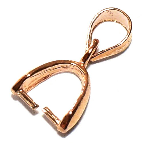 【バリシルバーパーツ】18Kピンクゴールド（ローズゴールド） ヴェルメイユ加工 バチカン 差し込み式 ..