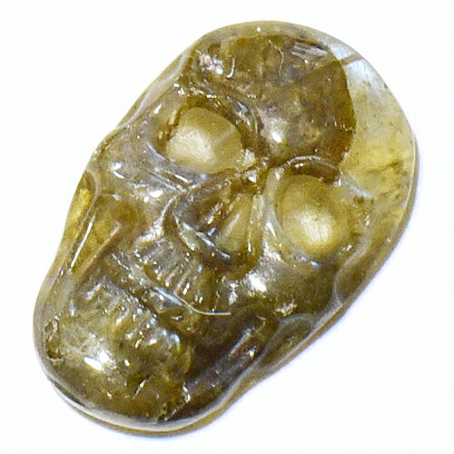 【一点物】ラブラドライト スカル（骸骨） カービング（彫刻） プレート カボション【メール便対応可】￢