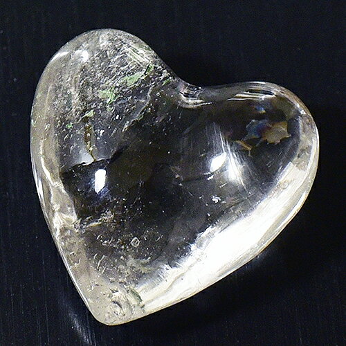 【一点物】ガネッシュヒマール産 ヒマラヤ水晶 ハート 彫刻 クリスタル クォーツ 5・4g【メール便対応可】￢