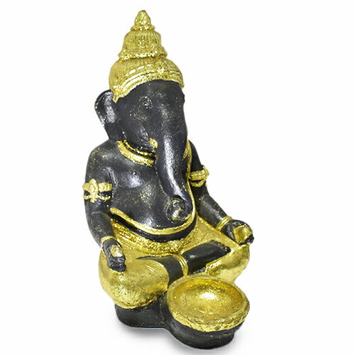 【一点物】インド神 ガネーシャ 石材 置物 高さ：20cm 重さ：1110g キャンドルホルダー お香立て【送料無料】￢