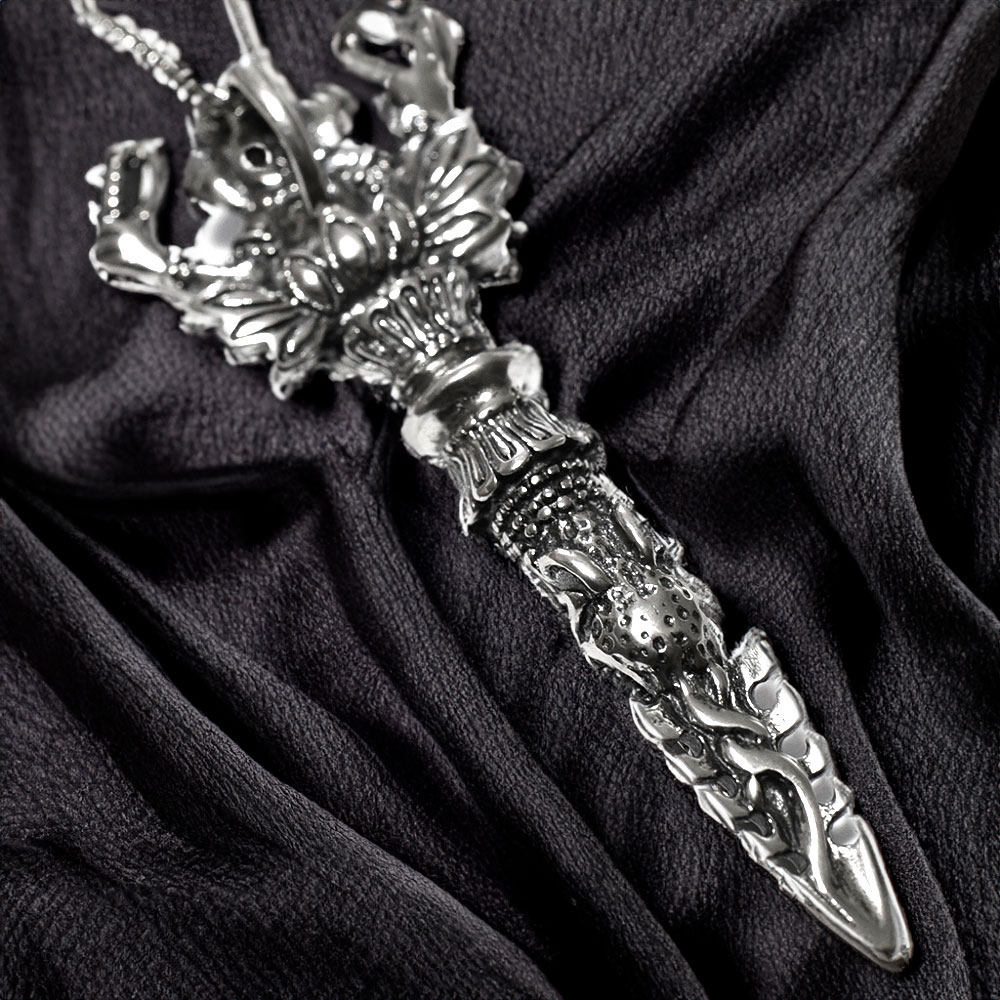 ガネーシャ 金剛杭（プルパ） スターリングシルバー ペンダントトップ 重さ：14g【送料無料】