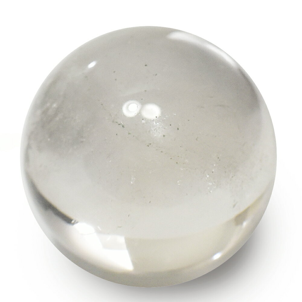 【一点物】ガネッシュヒマール産 ヒマラヤ水晶 彫刻 玉 カービング 直径：33mm、重さ：53g【送料無料】