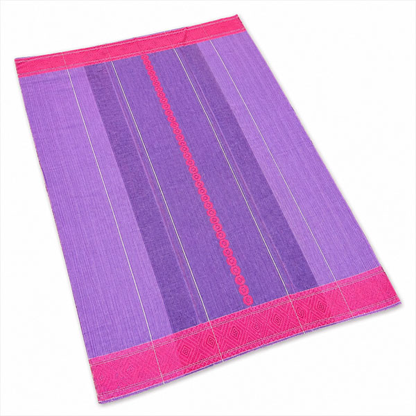 Rakuten - 【一点物】ミャンマー・シャン族（Shan）ロンジー生地 刺繍 手織り布 幅：95cm、縦：154cm、重さ：467g【送料無料】