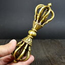 チベット密教 法具 金剛杵(バジュラ) 14cm ドルジェ ヴァジュラ 西蔵 チベット