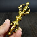 チベット密教 法具 金剛杵(バジュラ) 10cm ドルジェ ヴァジュラ 西蔵 チベット【メール便対応可】
